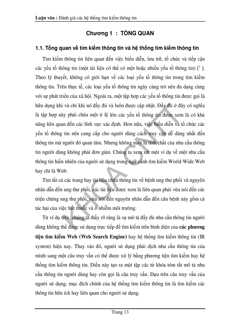 image for page Xây dựng bộ ngữ liệu để đánh giá bằng tiếng việt và chương trình trợ giúp đánh giá các hệ tìm kiếm thông tin