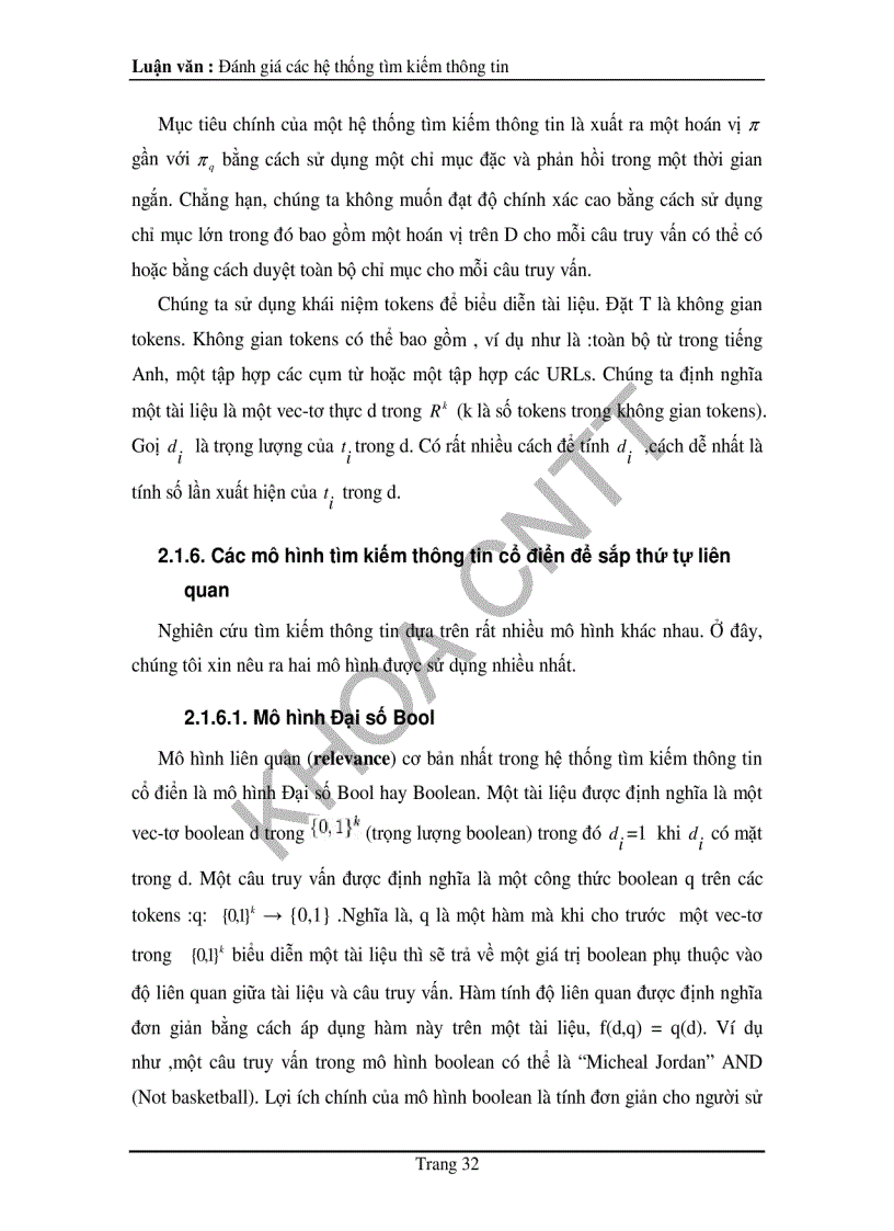 image for page Xây dựng bộ ngữ liệu để đánh giá bằng tiếng việt và chương trình trợ giúp đánh giá các hệ tìm kiếm thông tin