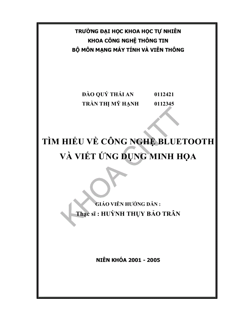 image for page Tìm hiểu về công nghệ bluetooth và viết ứng dụng minh họa