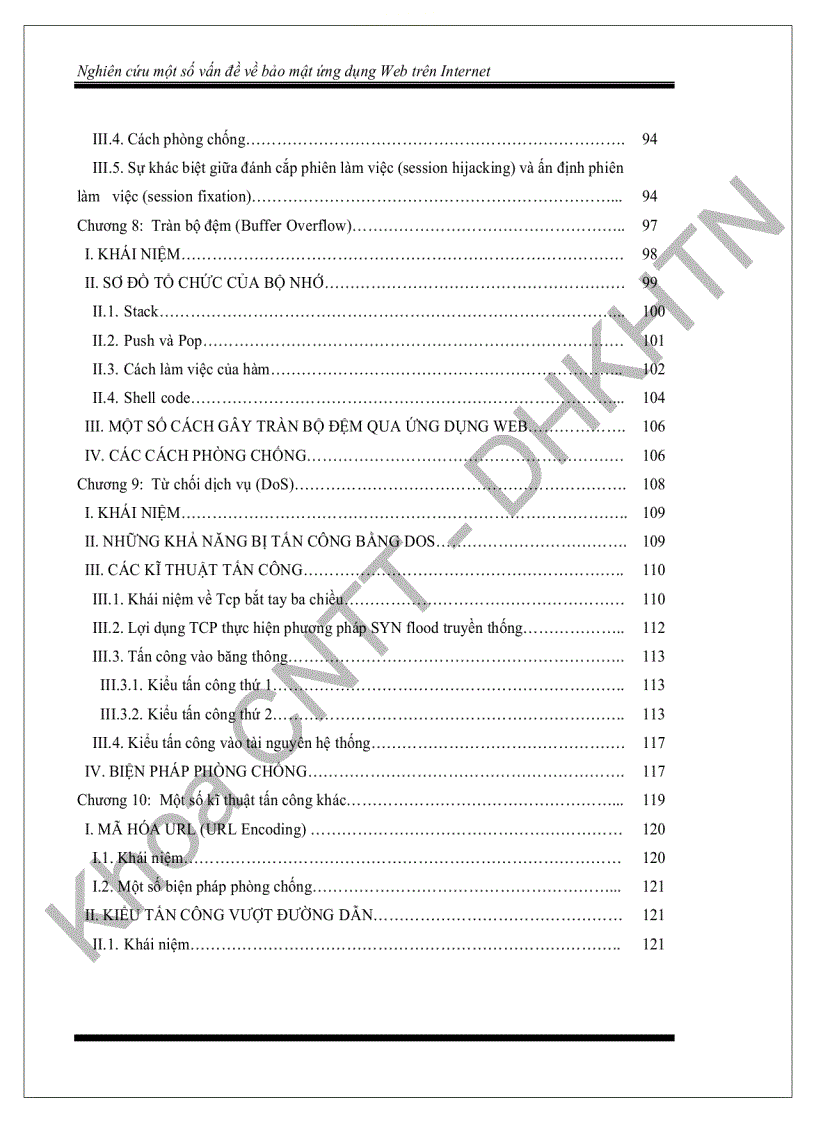 image for page Nghiên cứu một số vấn đề về bảo mật ứng dụng web trên internet