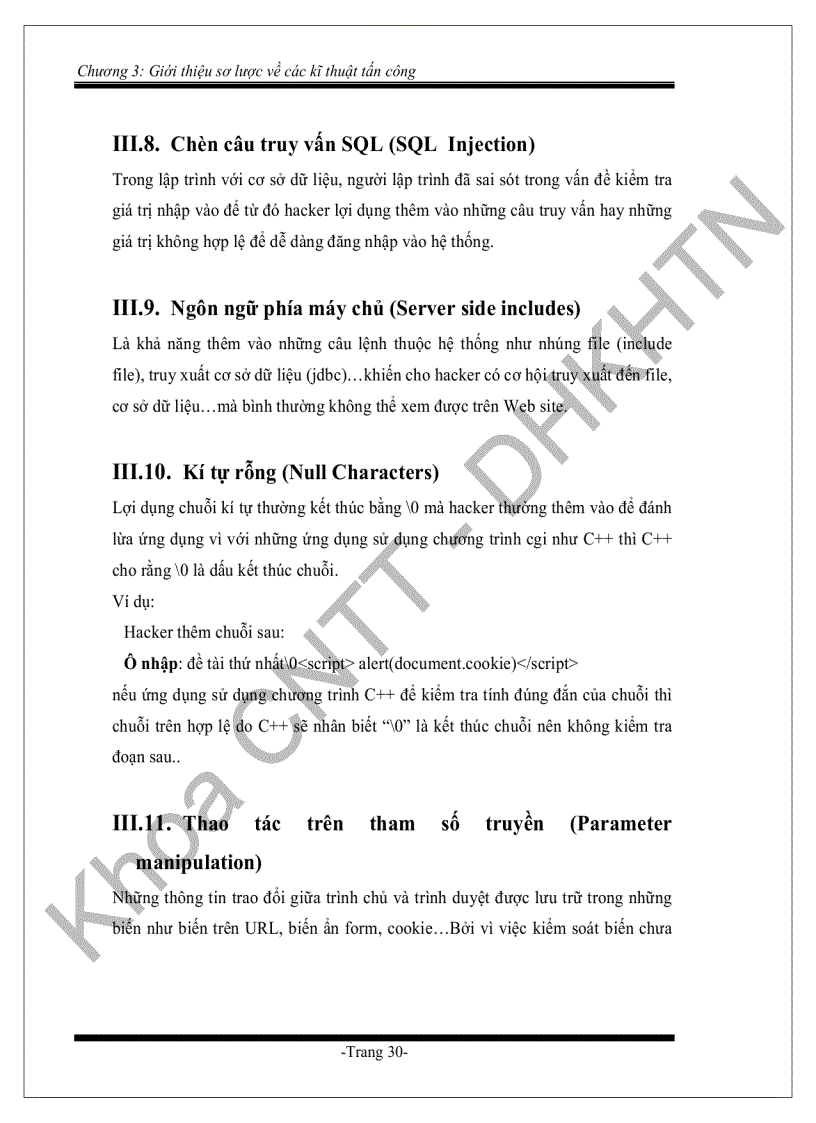 image for page Nghiên cứu một số vấn đề về bảo mật ứng dụng web trên internet