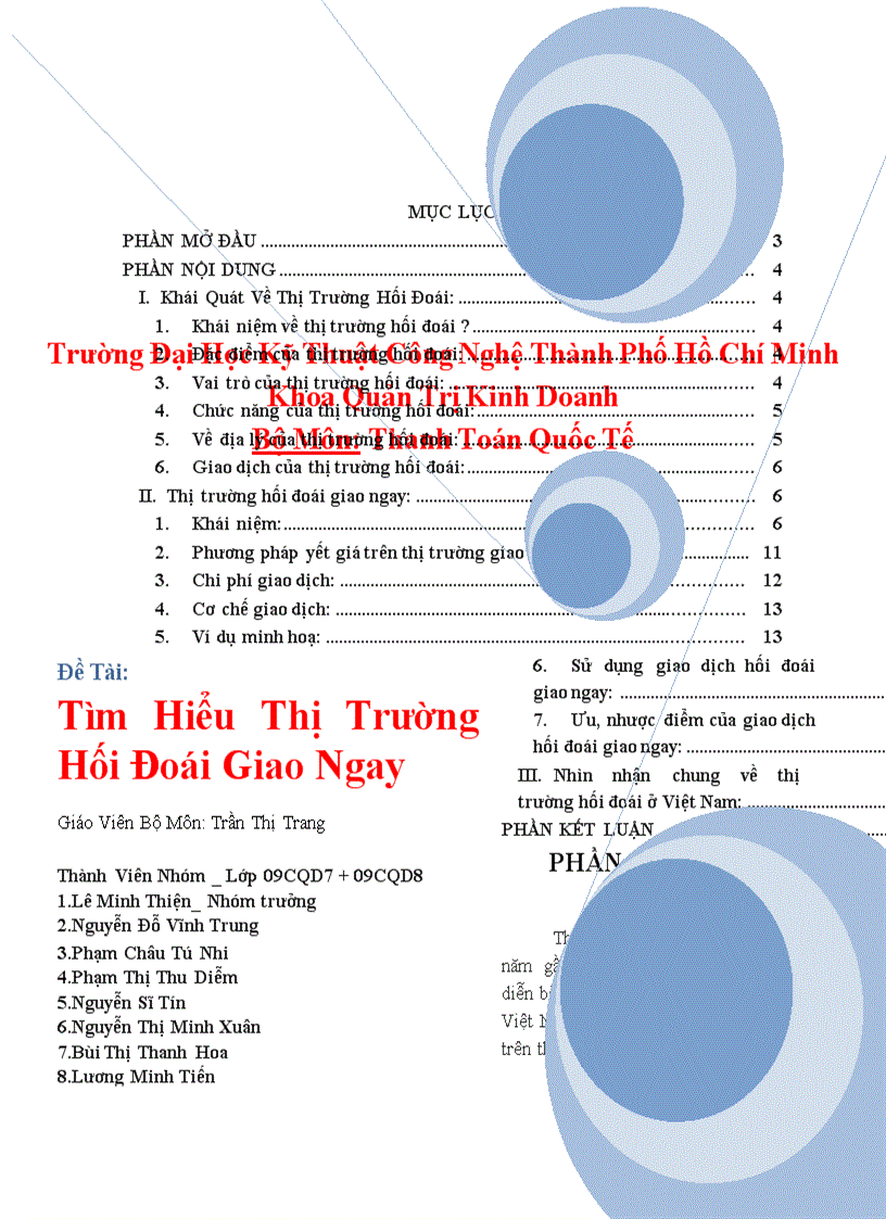 Tìm hiểu thị trường hối đoái giao ngay