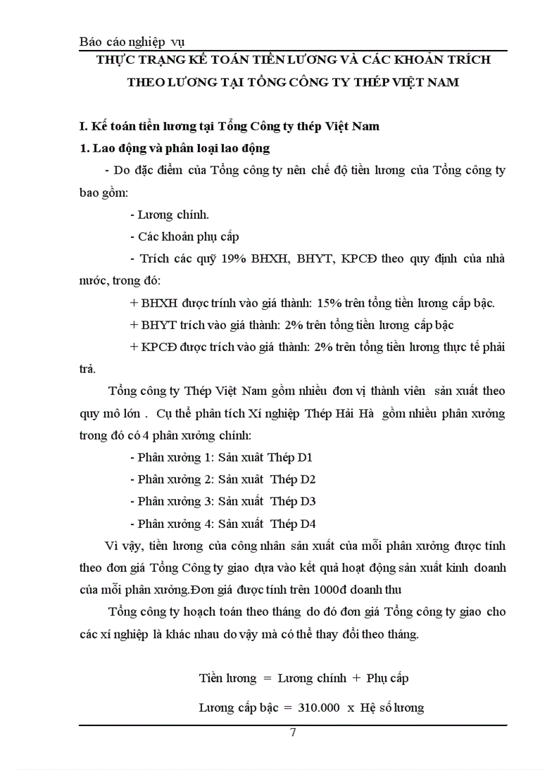 image for page Hoàn thiện kế toán tiền lương và các khoản trích theo lương tại Tổng Công ty thép Việt Nam