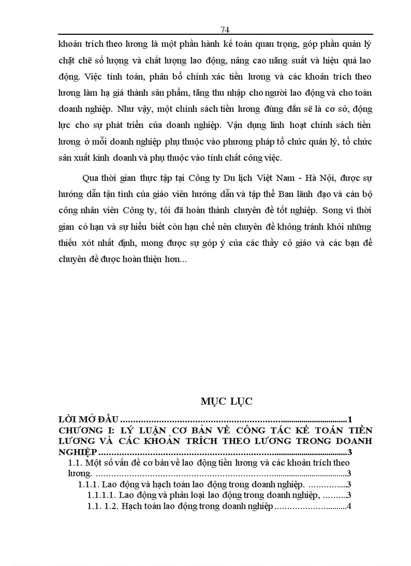 image for page Hoàn thiện công tác kế toán tiền lương và các khoản trích theo lương tại Công ty Du Lịch Việt Nam Hà Nội