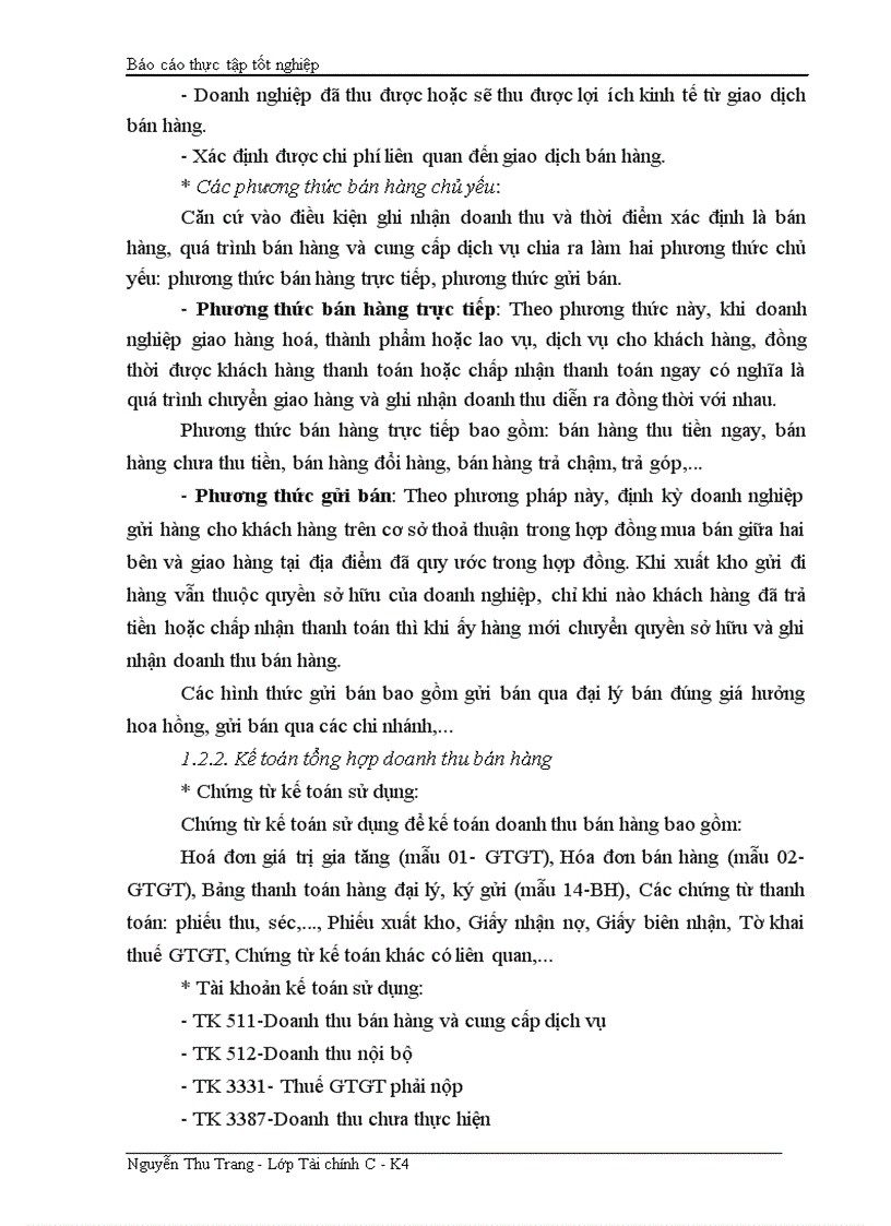 image for page Tổ chức công tác kế toán tiêu thụ hàng hoá và xác định kết quả tại Công ty TNHH Thương mại và Dịch vụ Hưng Gia