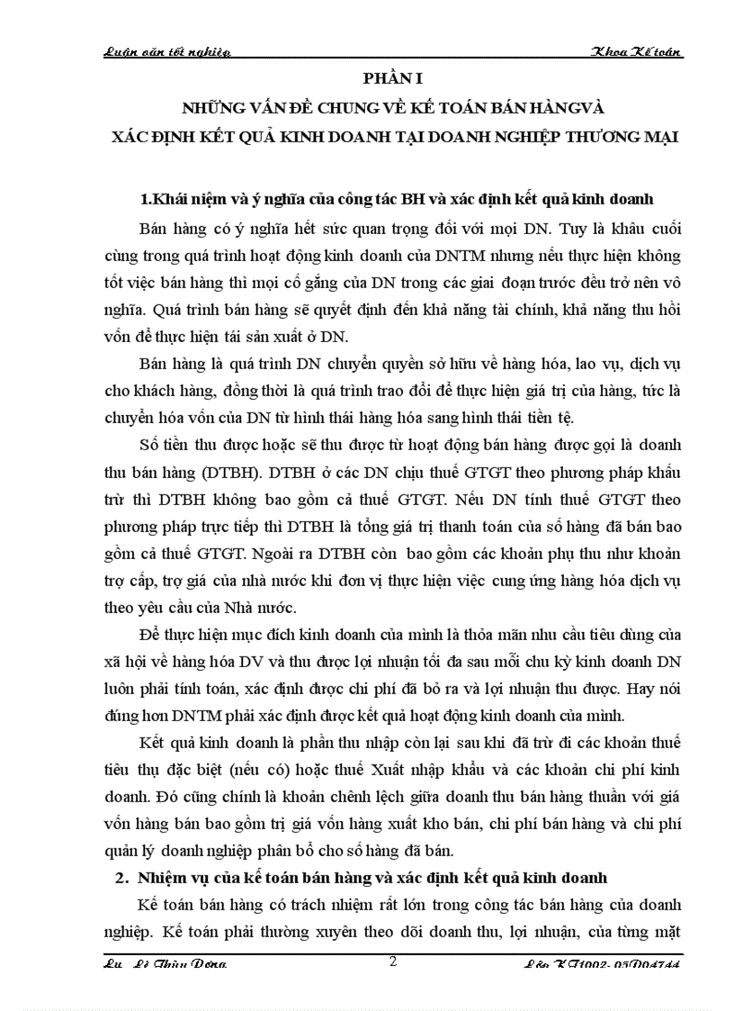 image for page Hoàn thiện công tác kế toán bán hàng và xác định kết quả kinh doanh tại Công ty TNHH Hoàng Bách