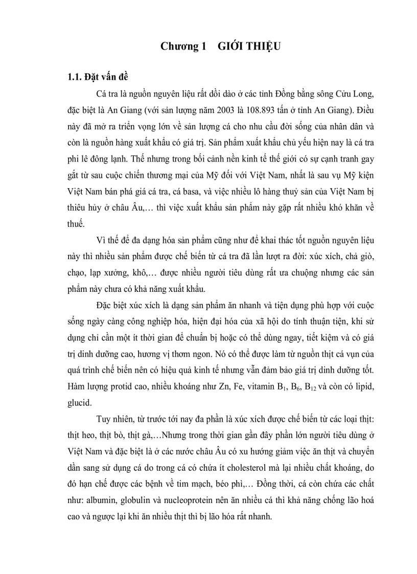 image for page Chế biến sản phẩm xúc xích cá tra có bổ sung thịt heo