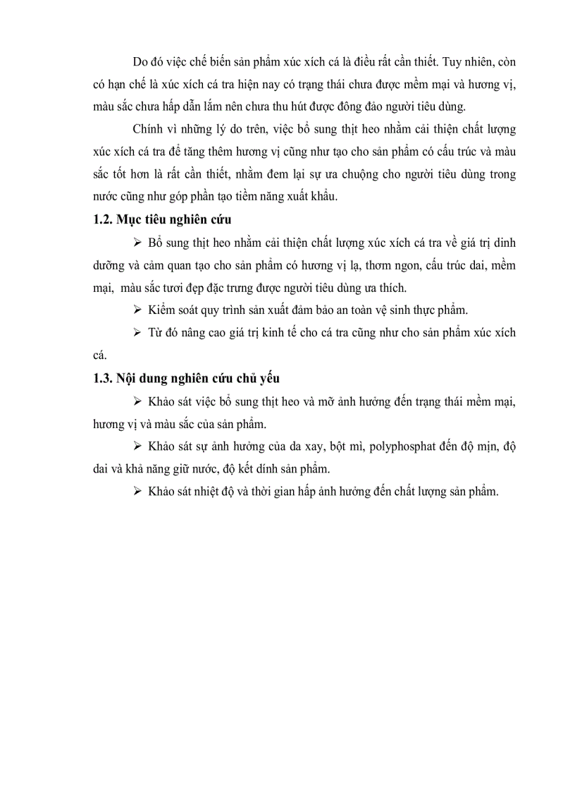 image for page Chế biến sản phẩm xúc xích cá tra có bổ sung thịt heo