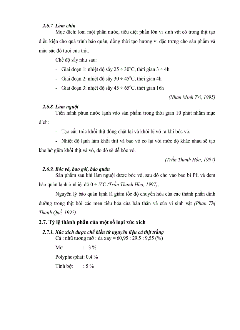 image for page Chế biến sản phẩm xúc xích cá tra có bổ sung thịt heo