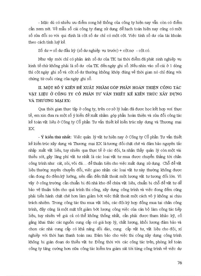 image for page Tổ chức công tác kế toán nguyên vật liệu công cụ dụng cụ ở Công ty Cổ phần Tư vấn thiết kế Kiến trúc xây dựng và Thương mại EX