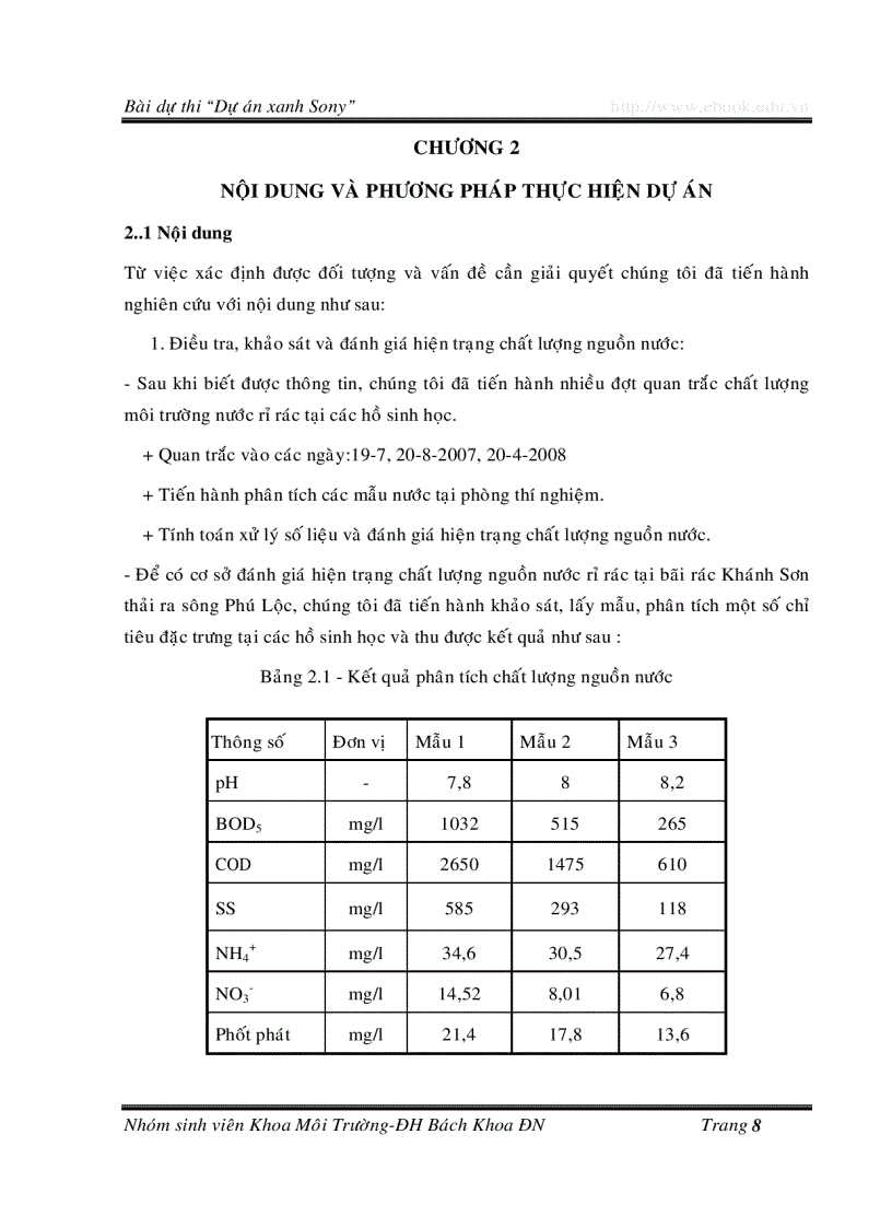 image for page Nghiên cứu hiệu quả xử lý nước thải sinh hoạt bằng hệ rễ thực vật kết hợp vật liệu lọc