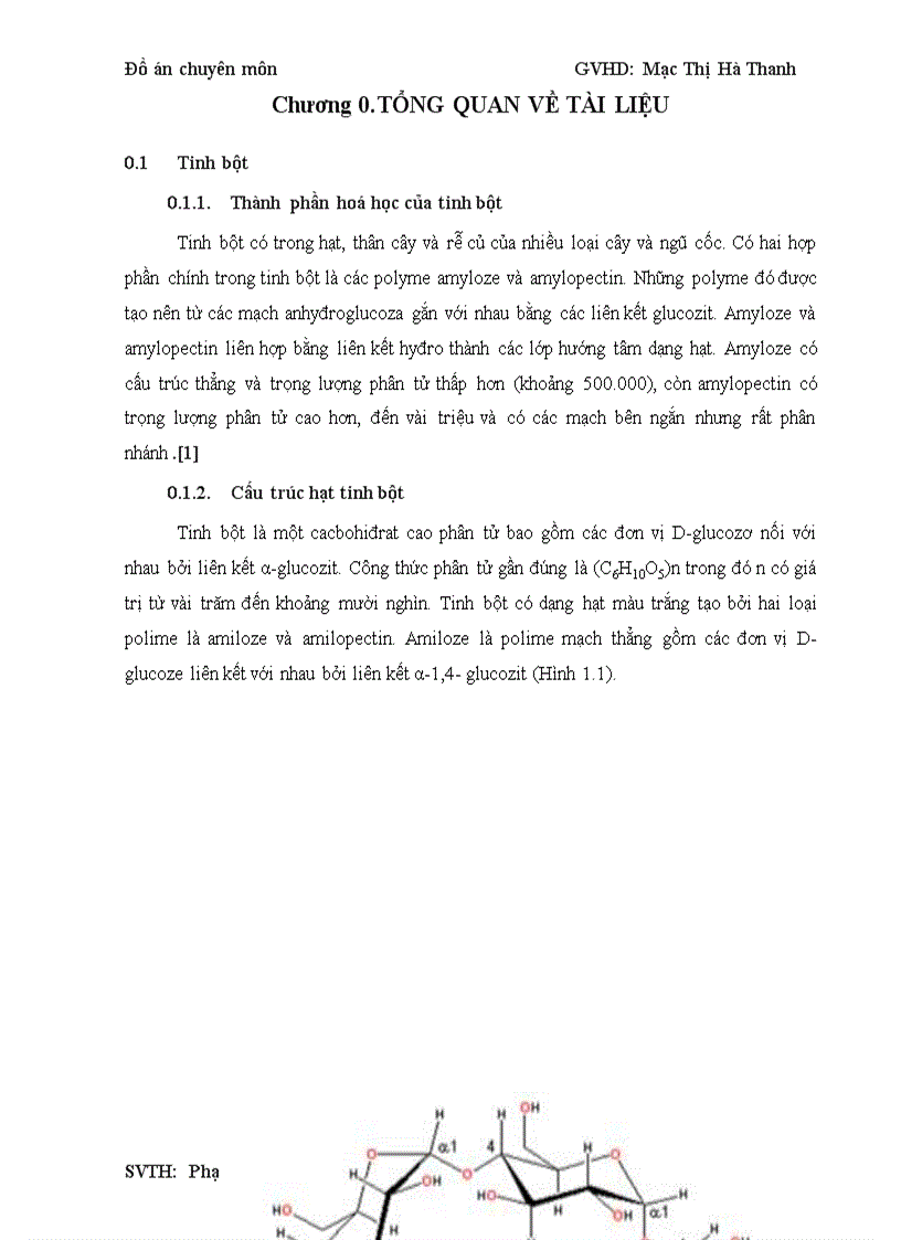 image for page Đồ án Công nghệ sản xuất maltodextrin