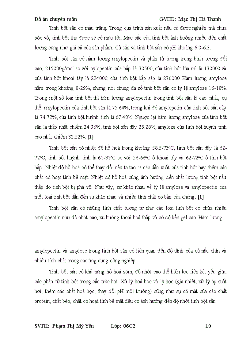 image for page Đồ án Công nghệ sản xuất maltodextrin