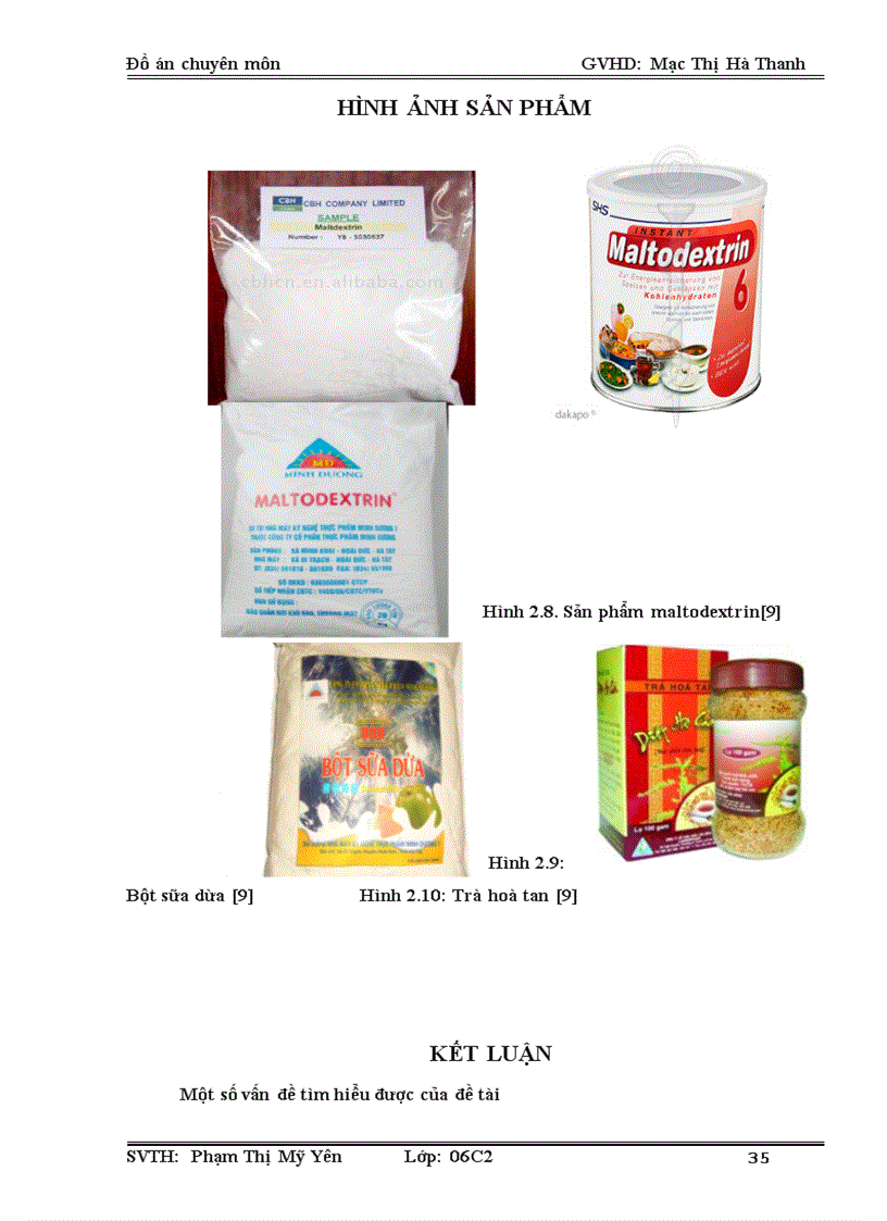 image for page Đồ án Công nghệ sản xuất maltodextrin
