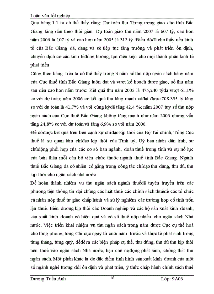 image for page Thực trạng công tác quản lý thuế GTGT của các Doanh nghiệp trên địa bàn tỉnh Bắc Giang