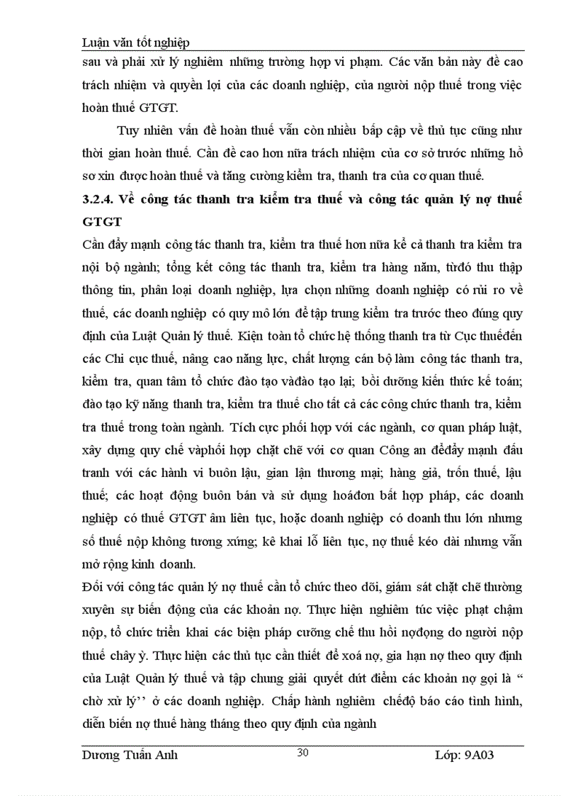 image for page Thực trạng công tác quản lý thuế GTGT của các Doanh nghiệp trên địa bàn tỉnh Bắc Giang