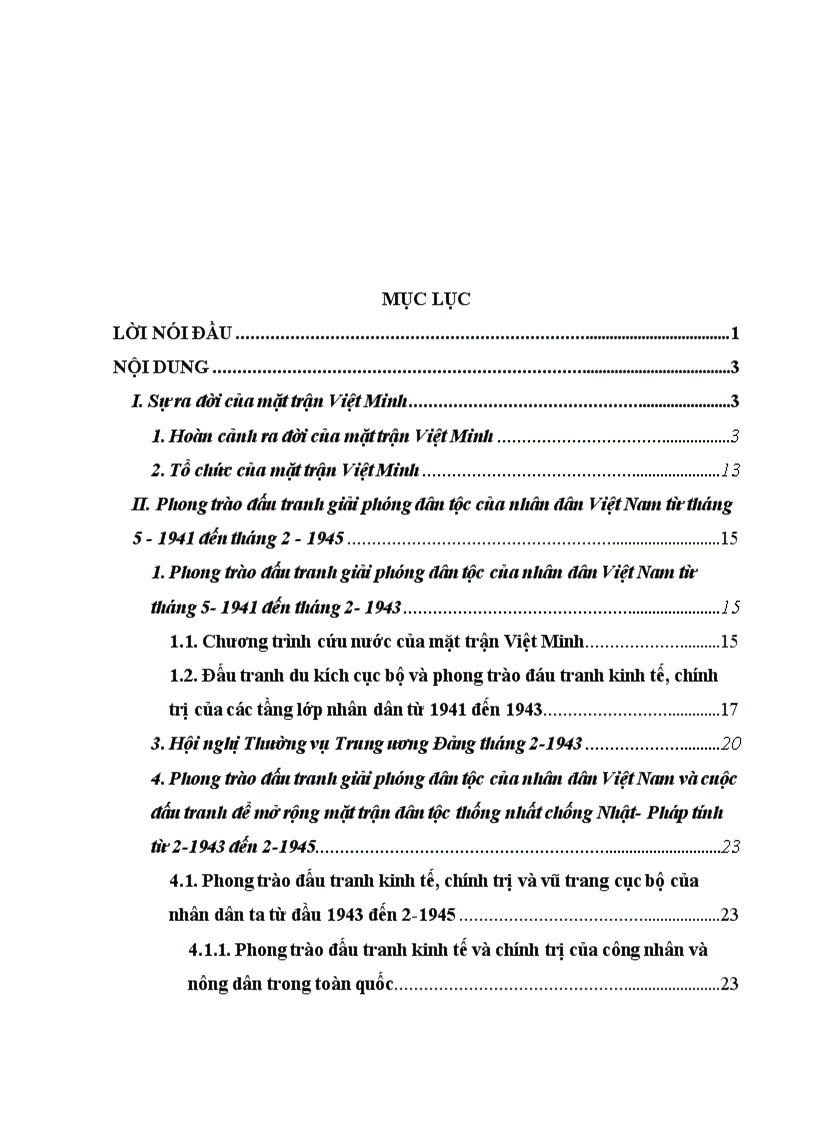 image for page Mặt trận Việt Minh và những phong trào đấu tranh giải phong dân tộc từ 1941 1945
