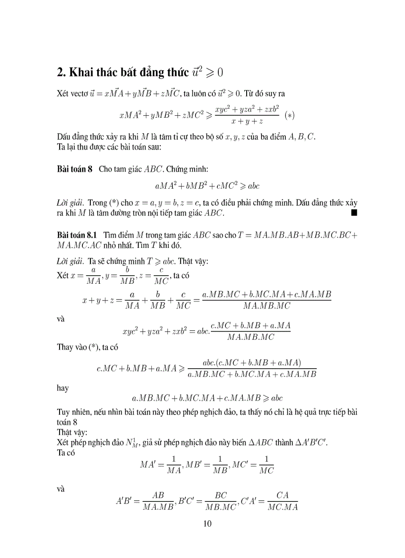 image for page Ứng dụng véc tơ vào giải toán hình học