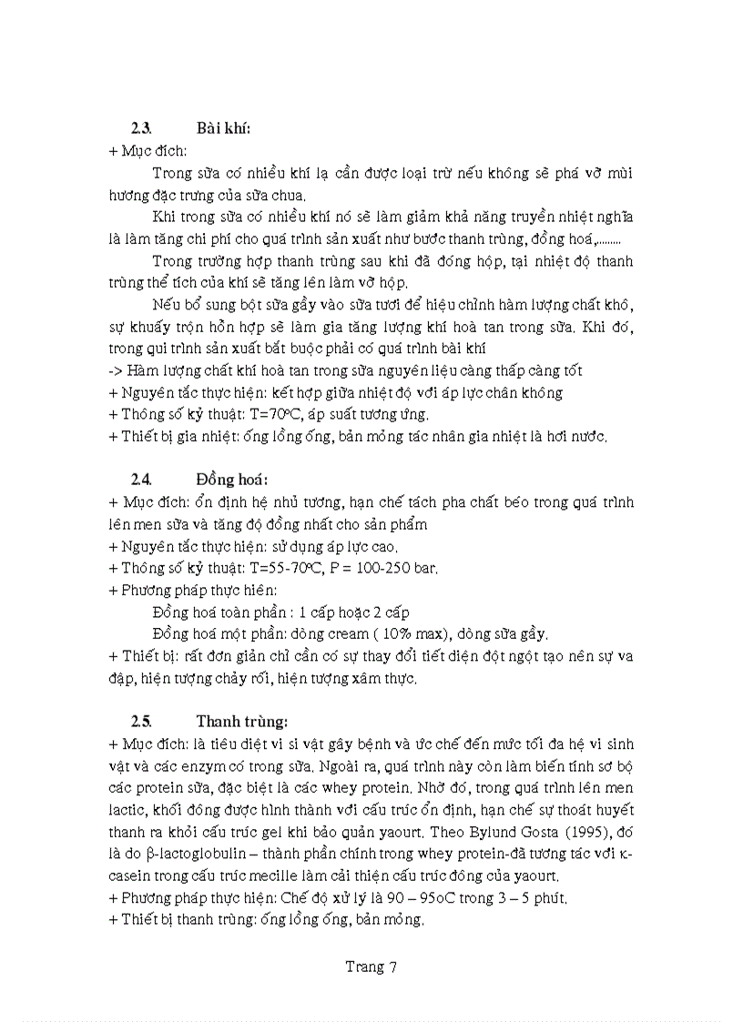 image for page Phân tích HACCP của quy trình sản xuất sữa chua