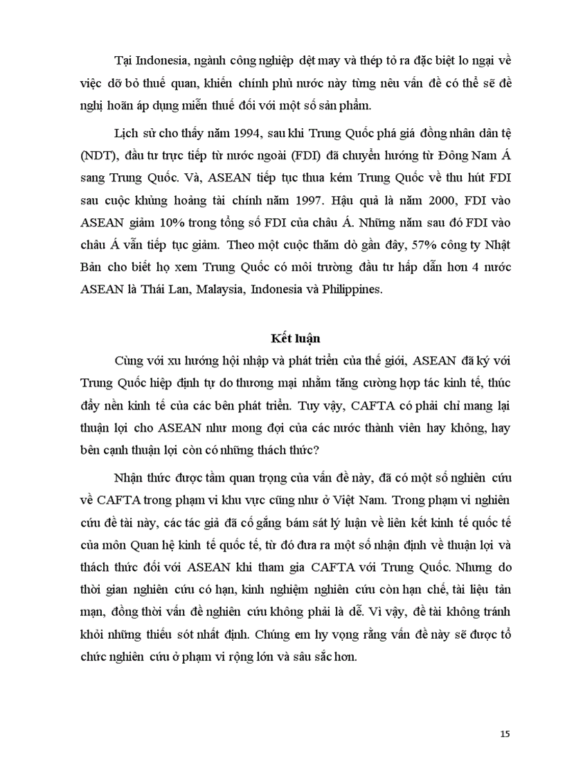 image for page Thuận lợi và thách thức của ASEAN khi gia nhập khu vực mậu dịch tự do CAFTA với Trung Quốc