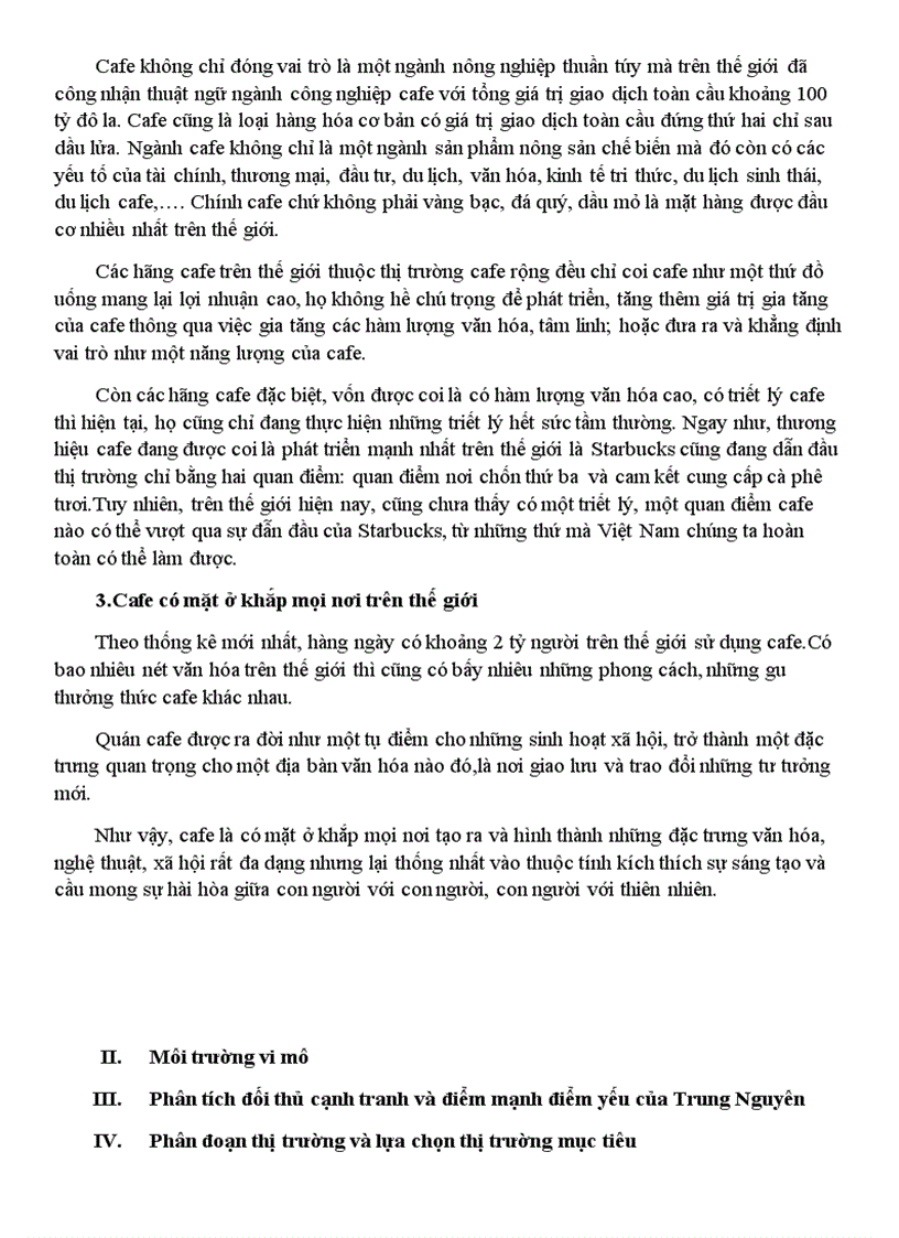 image for page Chiến lược vươn ra quốc tế của cafe Trung Nguyên