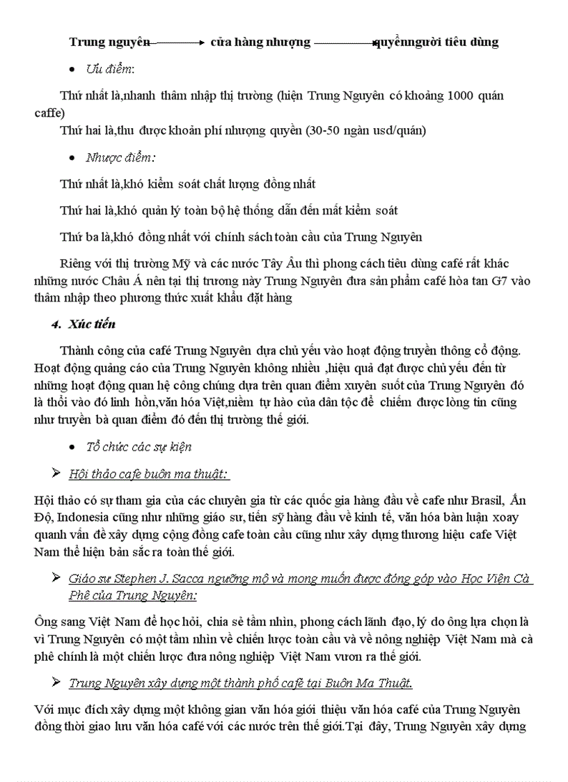 image for page Chiến lược vươn ra quốc tế của cafe Trung Nguyên