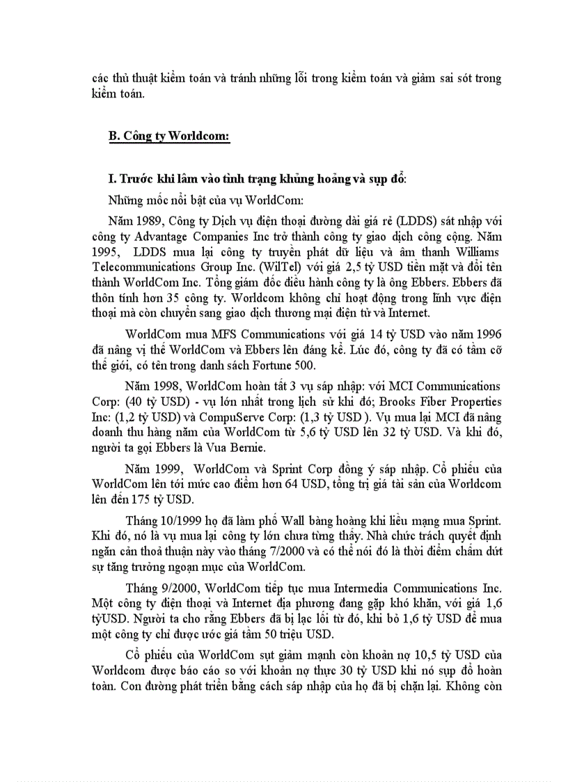 image for page Nguyên nhân Enron và Worldcom sụp đổ