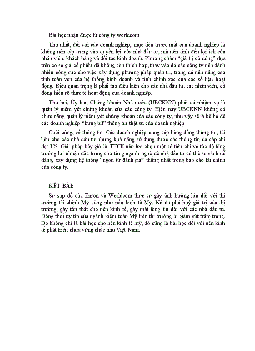 image for page Nguyên nhân Enron và Worldcom sụp đổ