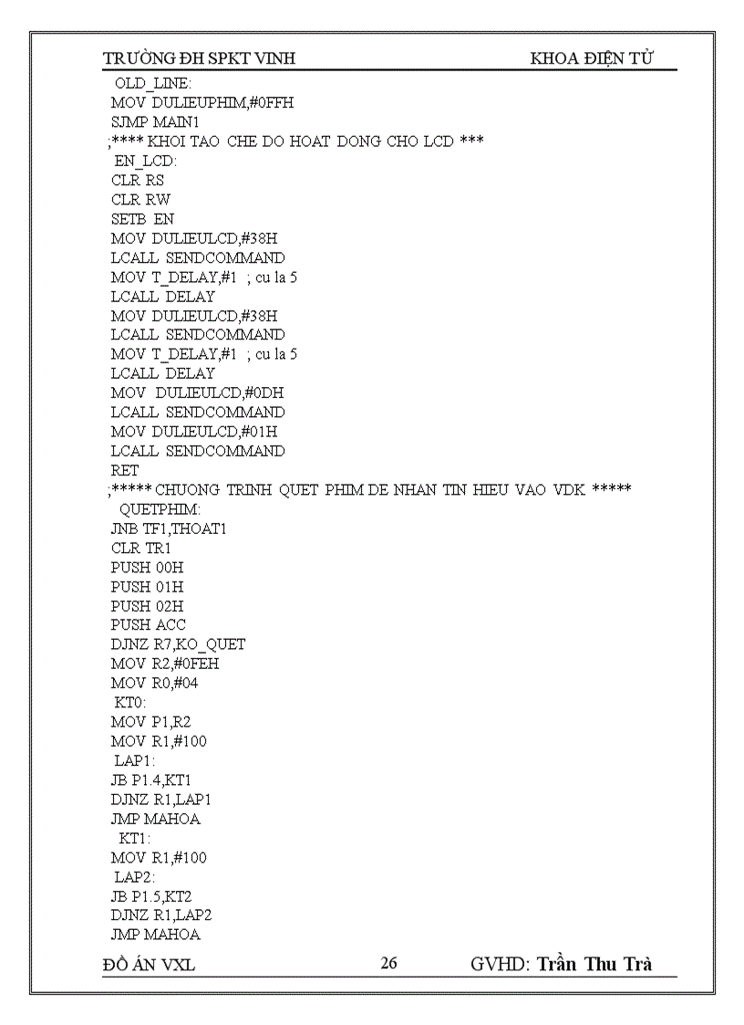 image for page Thiết kế mạch giao tiếp với LCD và bàn phím HEX sử dụng họ 805