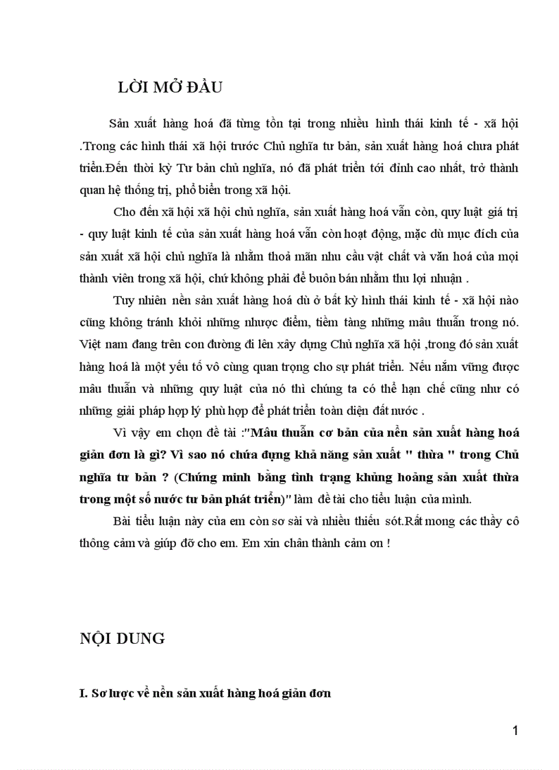 image for page Mâu thuẫn cơ bản của nền sản xuất hàng hoá giản đơn là gì Vì sao nó chứa đựng khả năng sản xuất thừa trong Chủ nghĩa tư bản Chứng minh bằng tì