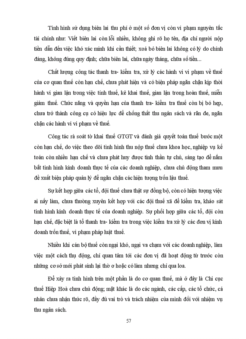 image for page Nâng cao hiệu quả công tác quản lý thu thuế GTGT đối với các doanh nghiệp ngoài quốc doanh trên địa bàn huyện Hiệp Hoà tỉnh Bắc Giang