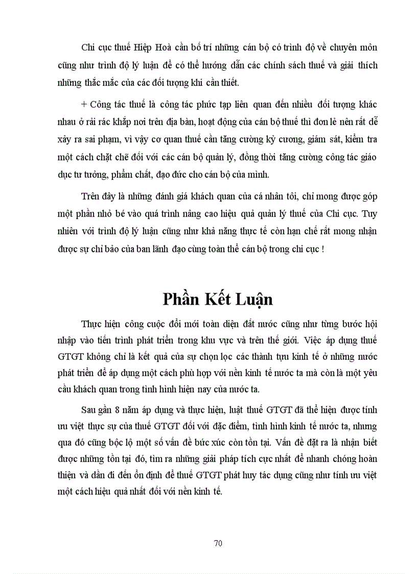 image for page Nâng cao hiệu quả công tác quản lý thu thuế GTGT đối với các doanh nghiệp ngoài quốc doanh trên địa bàn huyện Hiệp Hoà tỉnh Bắc Giang