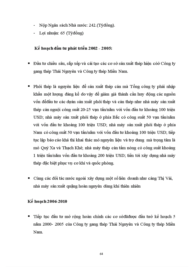 image for page Phân tích lợi nhuận và một số giải pháp nhằm nâng cao lợi nhuận trong sản xuất kinh doanh tại Tổng công ty Thép Việt Nam