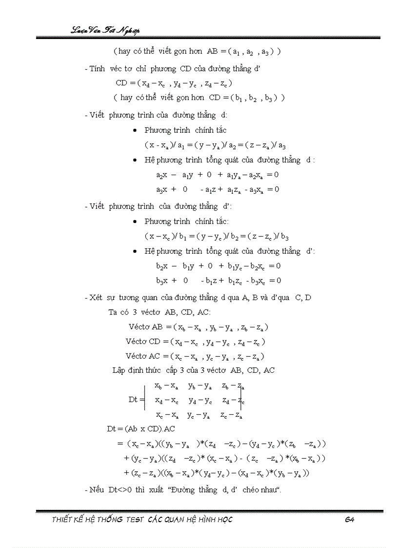 image for page Thiết kế hệ thống test các quan hệ hình học
