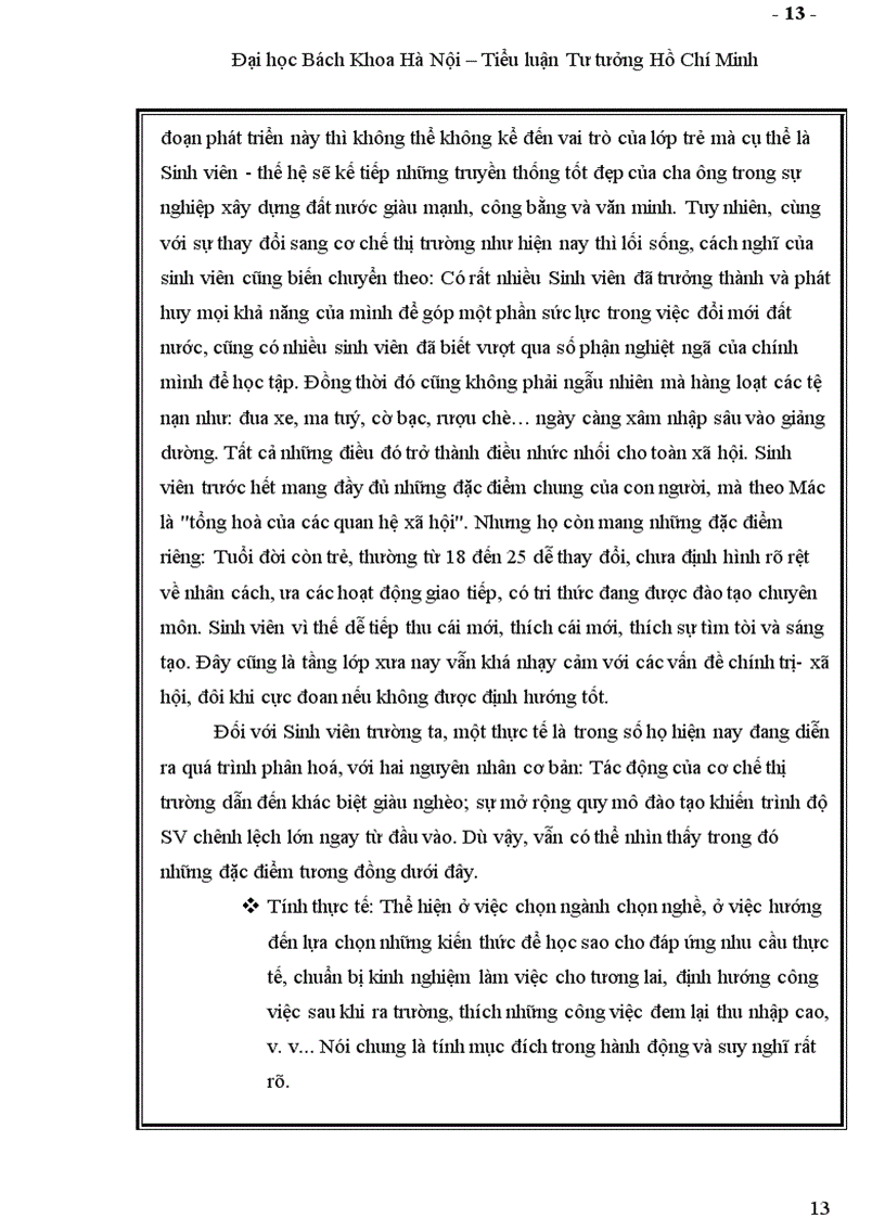 image for page Vận dụng tư tưởng Hồ Chí Minh về đạo đức cách mạng trong việc xây dựng đạo đức lối sống của sinh viên Đại học Bách Khoa Hà Nội