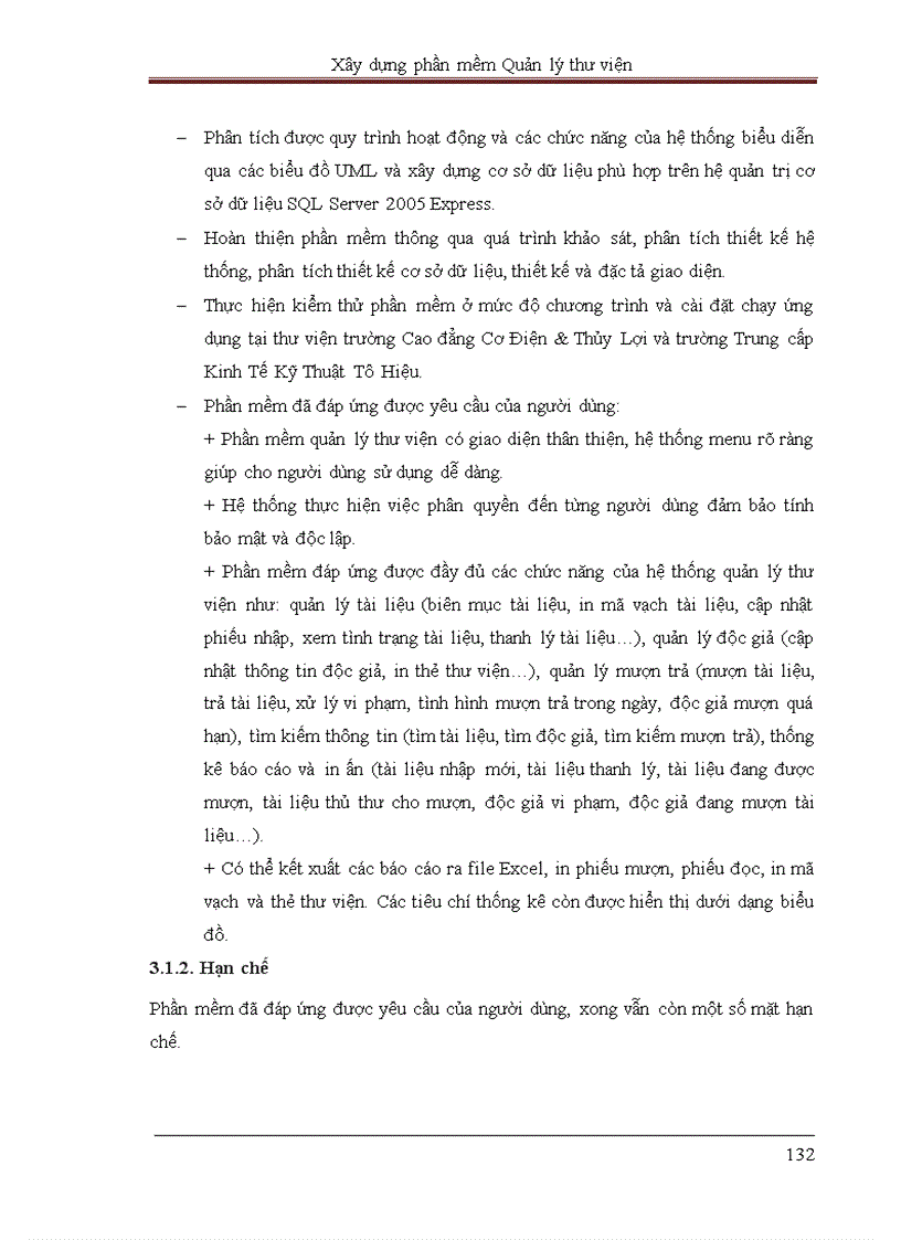 image for page Xây dựng phần mềm quản lý thư viện trường Cao đẳng Cơ Điện Thủy Lợi