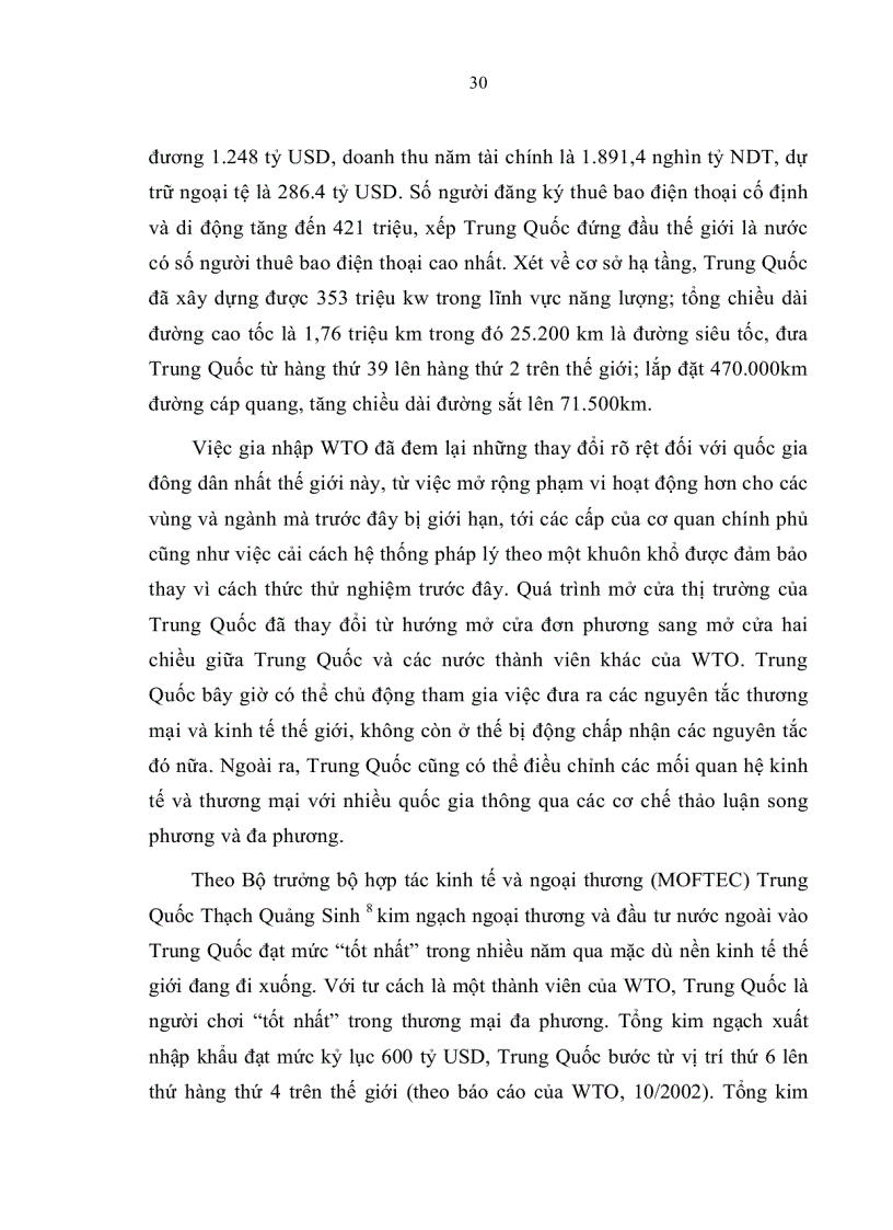 image for page Một số cải cách chính sách thương mại của Trung Quốc kể từ sau khi gia nhập WTO và bài học kinh nghiệm cho Việt Nam