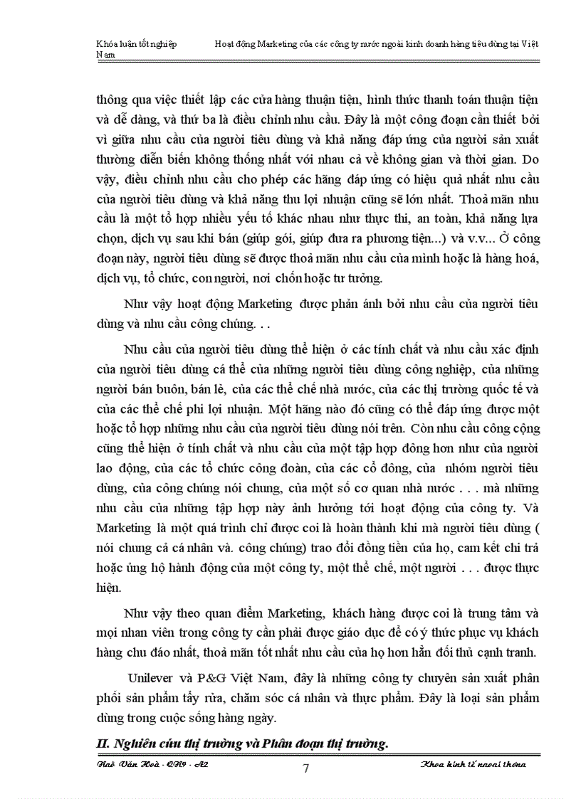 image for page Hoạt động Marketing của một số công ty nước ngoài kinh doanh hàng tiêu dùng tại Việt Nam