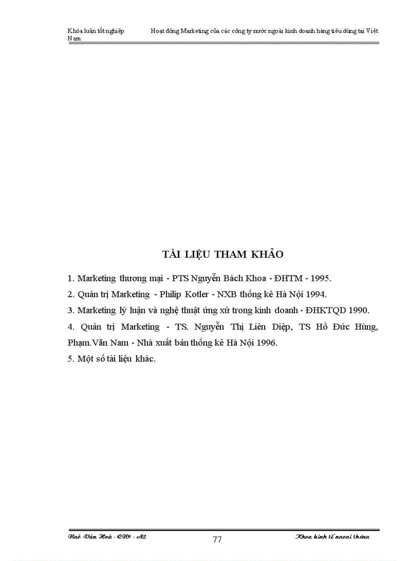 image for page Hoạt động Marketing của một số công ty nước ngoài kinh doanh hàng tiêu dùng tại Việt Nam