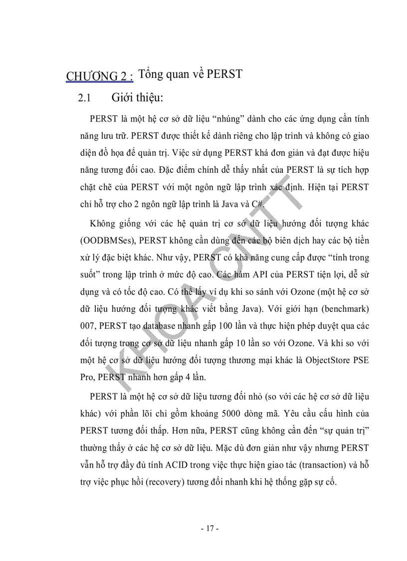 image for page Ứng dụng phần mềm mã nguồn mở hệ quản trị cơ sở dữ liệu hướng đối tượng Perst xây dựng ứng dụng quản lý hệ thống thông tin địa lý thành phố HCM