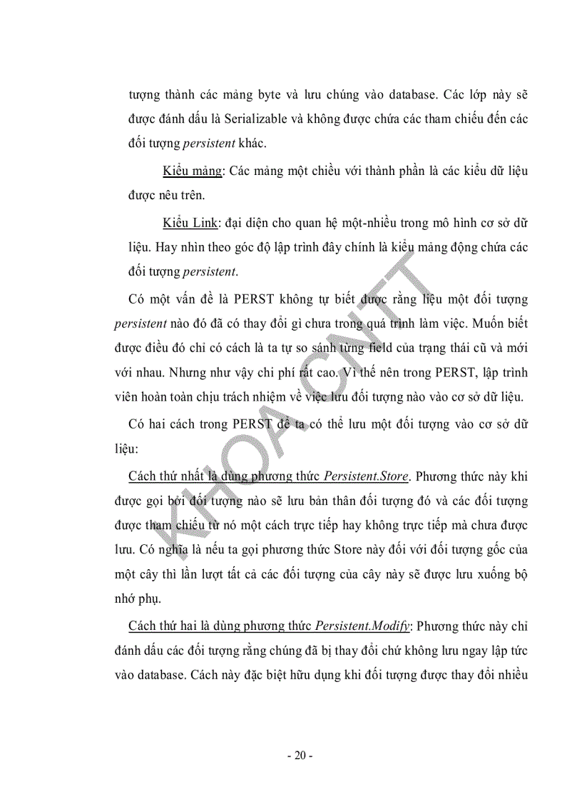 image for page Ứng dụng phần mềm mã nguồn mở hệ quản trị cơ sở dữ liệu hướng đối tượng Perst xây dựng ứng dụng quản lý hệ thống thông tin địa lý thành phố HCM