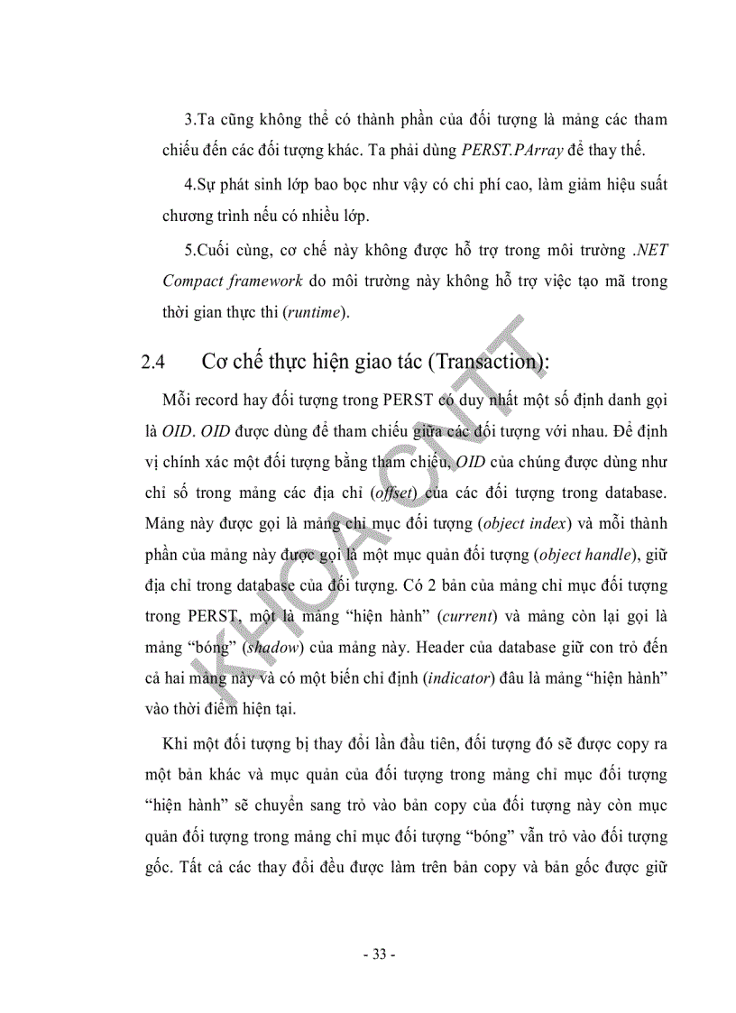 image for page Ứng dụng phần mềm mã nguồn mở hệ quản trị cơ sở dữ liệu hướng đối tượng Perst xây dựng ứng dụng quản lý hệ thống thông tin địa lý thành phố HCM