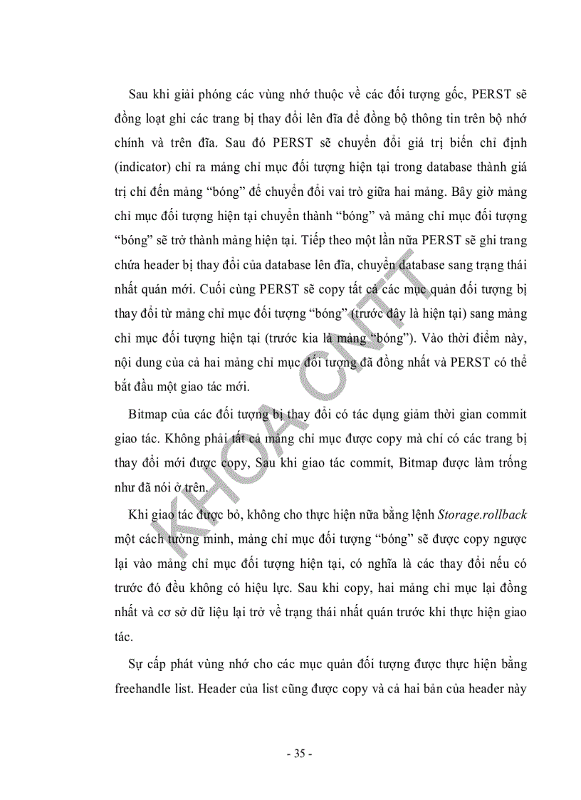 image for page Ứng dụng phần mềm mã nguồn mở hệ quản trị cơ sở dữ liệu hướng đối tượng Perst xây dựng ứng dụng quản lý hệ thống thông tin địa lý thành phố HCM