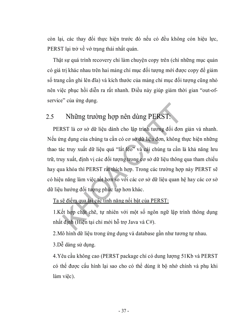 image for page Ứng dụng phần mềm mã nguồn mở hệ quản trị cơ sở dữ liệu hướng đối tượng Perst xây dựng ứng dụng quản lý hệ thống thông tin địa lý thành phố HCM