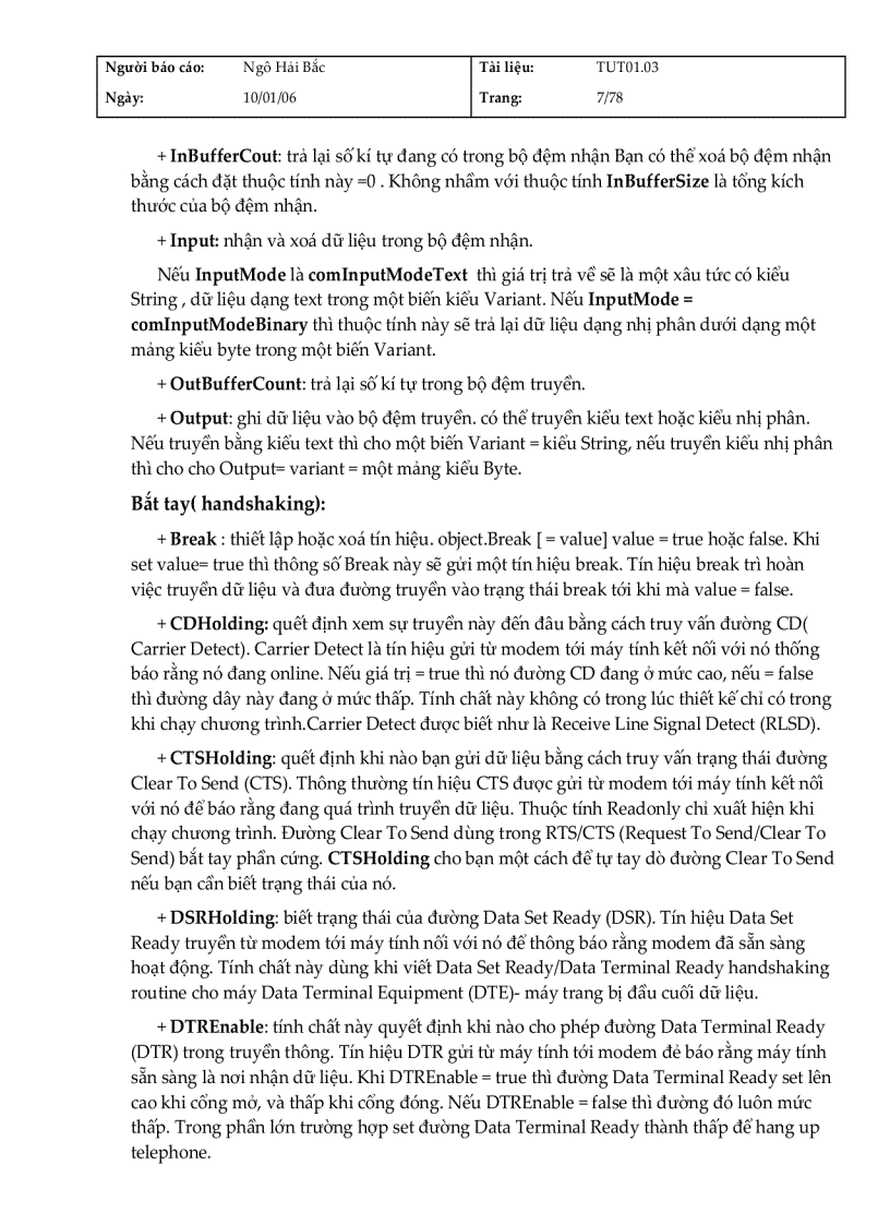 image for page Lập Trình VB6 Giao Tiếp Với Cổng RS232