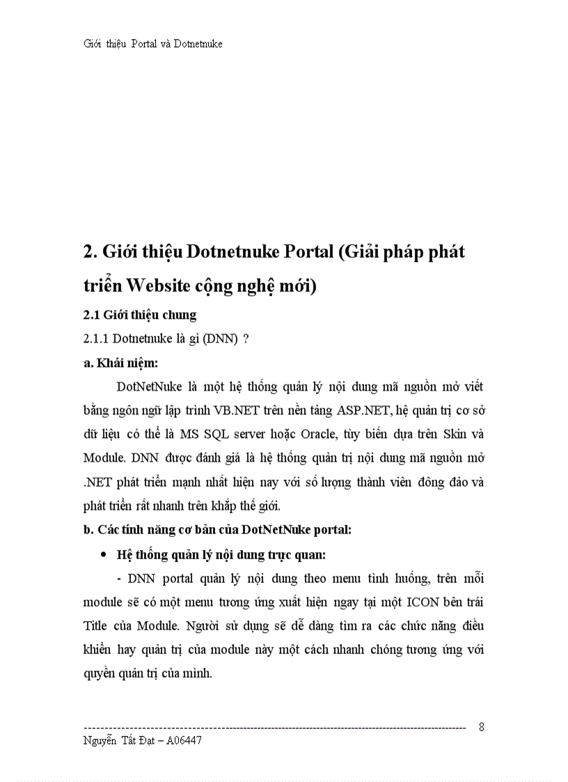 image for page Tìm hiểu Portal và Dotnetnuke