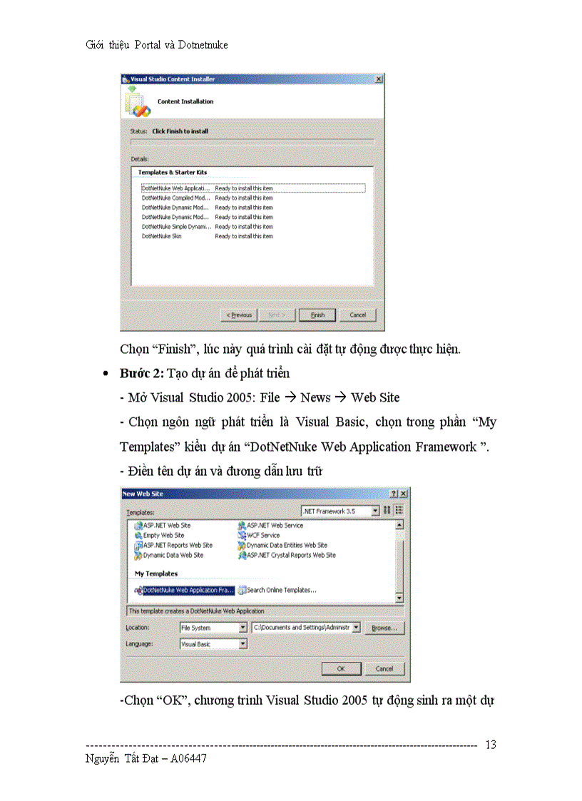 image for page Tìm hiểu Portal và Dotnetnuke