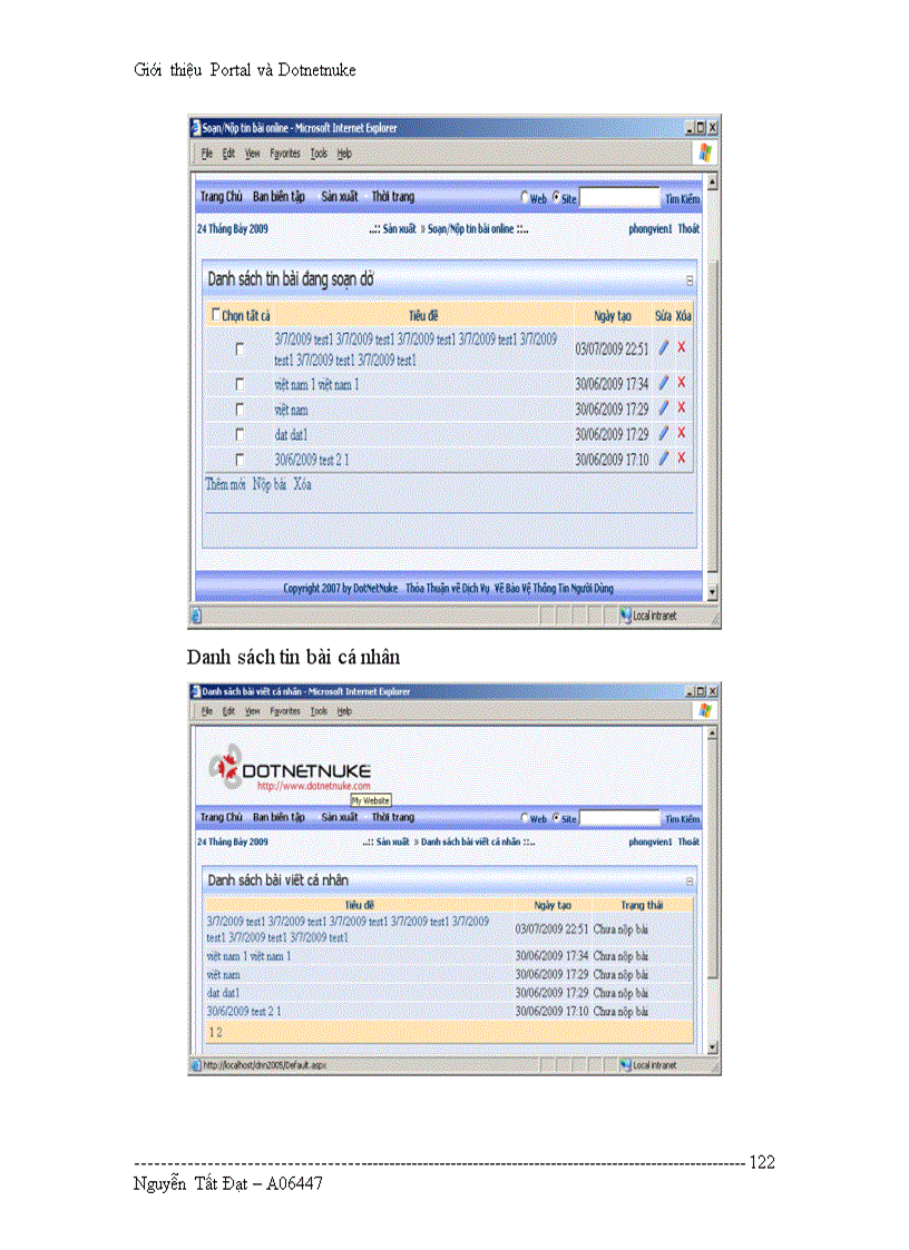 image for page Tìm hiểu Portal và Dotnetnuke