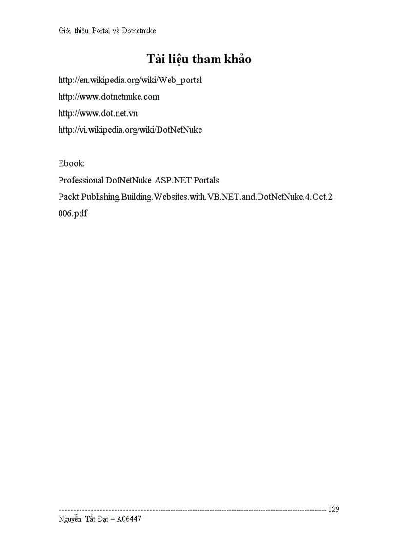 image for page Tìm hiểu Portal và Dotnetnuke