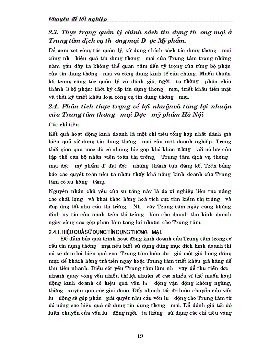 image for page Biện pháp tăng lợi nhuận ở Trung tâm TM dược phẩm Hà Nội